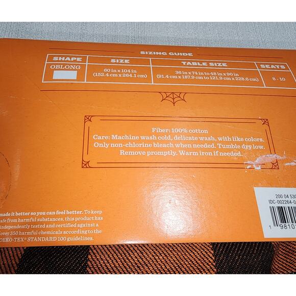 Hyde & EEK! Boutique Plaid Tablecloths 60''x104'' - Picture 5 of 7